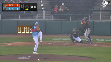 DJ Layton strikes out swinging and Braylon Whitaker caught stealing 2nd, catcher Luke Heyman to shortstop Avinson Pinto to catcher Luke Heyman.