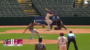 Orlando Martinez singles on a ground ball to center fielder Bill Knight. Marcus Lee Sang scores. Frainyer Chavez to 3rd. Dylan Dreiling to 2nd.