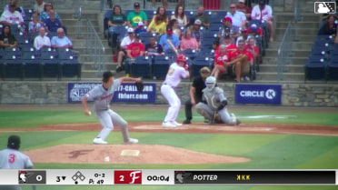 Hunter Hines called out on strikes.