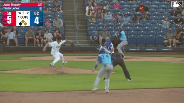 Justin Stransky grounds into a double play, second baseman Angel Acosta to first baseman Jose Cerice. Alex Madera out at 2nd. Justin Stransky out at 1st.