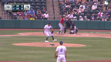 Duce Gourson homers (1) on a fly ball to right field. Jack Brannigan scores.
