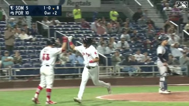 Niko Kavadas smacks his third homer of the season