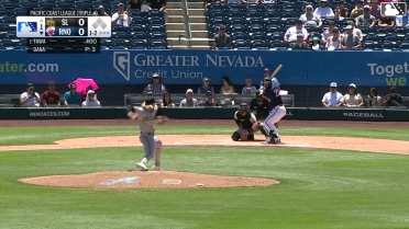 Tim Tawa homers (5) on a fly ball to right center field.