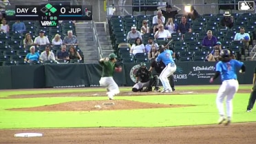 Esmil Valencia homers (1) on a line drive to left center field. Emilio Barreras scores. Carter Johnson scores.
