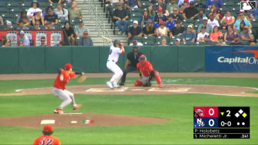 John Holobetz In play, run(s) to Eddie Micheletti Jr.