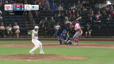 Jeremy Rivas homers (5) on a fly ball to left center field.