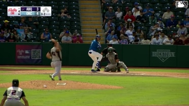 James Tibbs III homers (1) on a fly ball to center field.