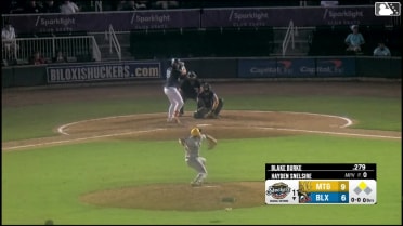 Blake Burke homers (29) on a fly ball to left field. Jesús Made scores.