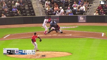 Owen Ayers homers (4) on a fly ball to right field.