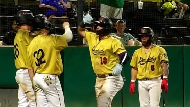 Enyervert Perez's first full-season home run