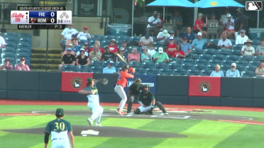 Reed Trimble homers (4) on a fly ball to right field.