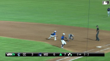 C.J. Stubbs craftily avoids a tag on the basepaths