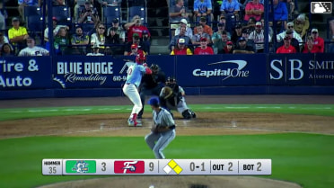 Austin Murr triples (1) on a line drive to right fielder Zach Kokoska. Caleb Ricketts scores. Pedro León scores.