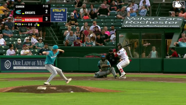 Cayden Wallace homers (4) on a line drive to left field. Riley Adams scores.