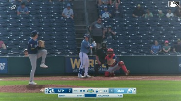 Jacob Berry singles on a ground ball to right fielder Emmanuel Rodriguez. Drew Waters scores.