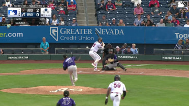 Jack Mahoney In play, run(s) to Pavin Smith