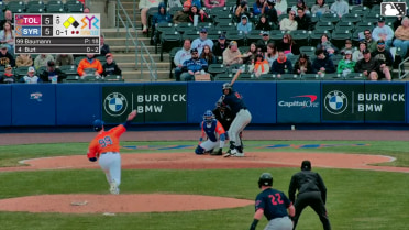 Max Burt doubles (1) on a line drive to center fielder Cristian Pache. Gage Workman scores. Ben Malgeri scores.