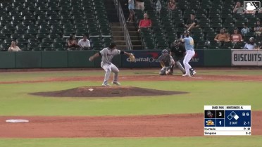Will Simpson homers (8) on a fly ball to left center field. Jadher Areinamo scores.