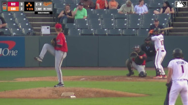 Aron Estrada grounds into a double play, third baseman Sabin Ceballos to second baseman Diego Velasquez to first baseman Charlie Szykowny. Fernando Peguero out at 2nd. Aron Estrada out at 1st.