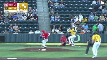 Jakob Christian doubles (4) on a line drive to left fielder J.R. Freethy. Gavin Kilen scores. Jancel Villarroel to 3rd.