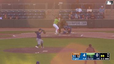Ben Gamel hits a ground-rule double (5) on a ground ball down the right-field line. DaShawn Keirsey Jr. scores. Jair Camargo to 3rd.
