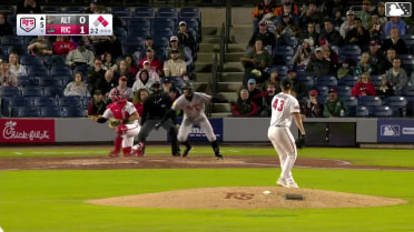 Javier Rivas singles on a line drive to right fielder Turner Hill. Omar Alfonzo scores. Shawn Ross to 3rd.