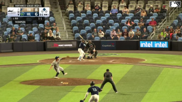 Yerald Nin homers (3) on a fly ball to right field. Kenny Castillo scores.