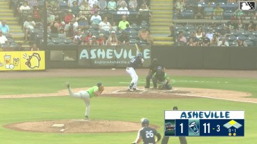 Jack Moss singles on a fly ball to center fielder Quincy Scott. Chase Call scores.