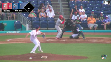 Jordan Williams homers (5) on a fly ball to left field.