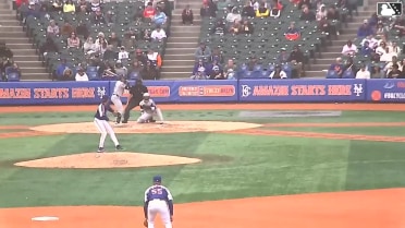 Core Jackson singles on a ground ball to center fielder Yonatan Henriquez. Camden Troyer scores.