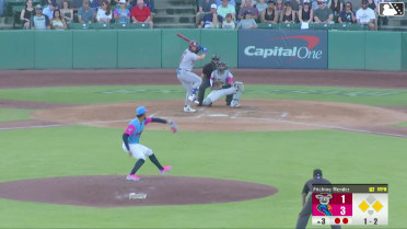 Orlando Martinez doubles (15) on a line drive to left fielder Albert Fabian. Marcus Lee Sang scores. Rafe Perich to 3rd.