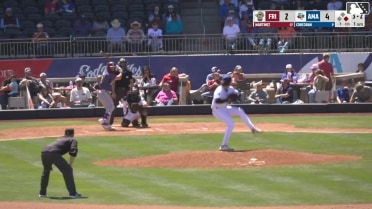 Orlando Martinez strikes out swinging and John Taylor caught stealing 2nd, catcher Gavin Logan to shortstop Cristofer Torin to catcher Gavin Logan.