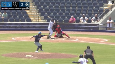 Brady Ebel singles on a line drive to right fielder Andrews Opata. Nick Monile scores.