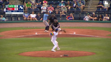 Jay Harry singles on a line drive to right fielder Benny Montgomery. Patrick Winkel scores. Eddie Micheletti Jr. to 3rd.