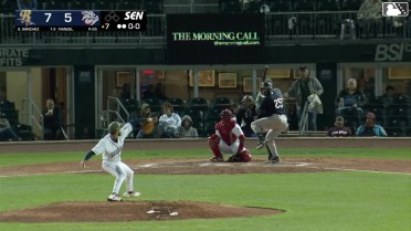 Ali Sánchez homers (6) on a fly ball to center field.
