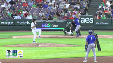 Stone Russell out on a sacrifice fly to right fielder Mason Neville. Jose Cerice scores.
