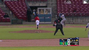 Jose Cerice singles on a ground ball to third baseman Brandon Winokur. Nolan Sailors scores. Luke Pelzer to 3rd.