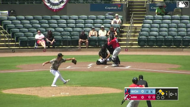 Andrew Cossetti singles on a ground ball to left fielder Bill Knight. Marek Houston scores. Khadim Diaw to 2nd.