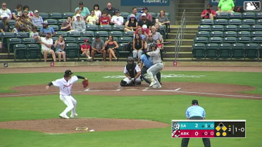Ryan Jackson doubles (7) on a line drive to right fielder Lazaro Montes. Kai Roberts scores. Brendan Durfee to 3rd.