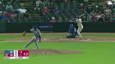 Max Wagner homers (12) on a fly ball to center field.