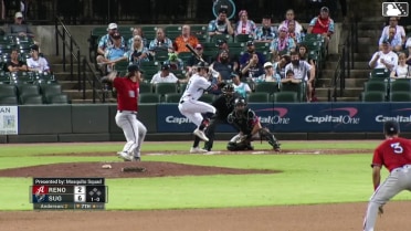 Zach Cole homers (6) on a fly ball to center field.