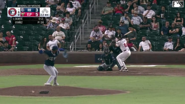 Victor Duarte strikes out swinging.