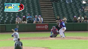 Luis Caicuto singles on a ground ball to right fielder Sam Biller. Manolfi Jimenez scores.