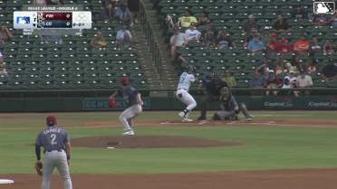 Will Bush homers (10) on a fly ball to right center field.