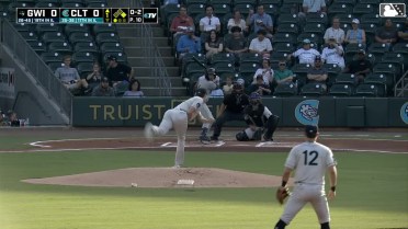 Noah Schultz's first K with Triple-A Charlotte