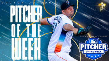 Colton Gordon Honored As Pacific Coast League Pitcher of the Week For Second Time