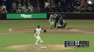 Brett Wisely homers (7) on a fly ball to center field.