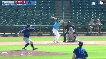 Jack Pineda homers (6) on a fly ball to left center field.