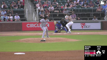 Jacob Burke homers (2) on a fly ball to left field.