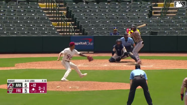 Bill Knight singles on a fly ball to first baseman Max Wagner. J.T. Arruda scores.